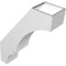 Ekena Millwork 5 1/2-in. W x 18-in. D x 24-in. H Balboa Architectural Grade PVC Knee Brace BRCP055X18X24BOA - alternate 3